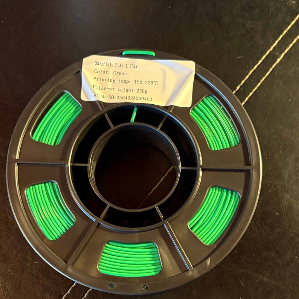 Green 3D Printer Filament Spool